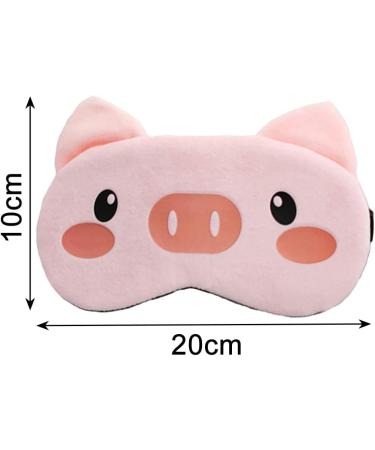 Cute Piggy Sleep Eye Mask - Cartoon Pig Design for Office, Travel, Hotel, Home - Elastic Shading for a Restful Sleep - Buy Online on GoSupps.com