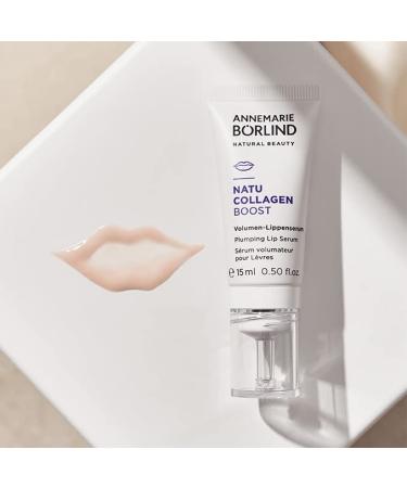 Annemarie B rlind Natucollages Boost Volume Lip Serum (15ml) - Vegan Collagen & White Lupine for Moisture & Lip Repair - Buy Online on GoSupps.com