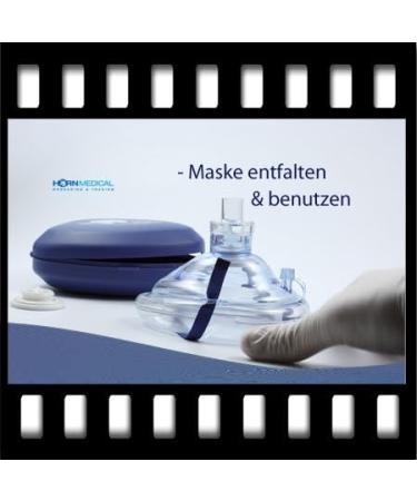 Horn Medical Emergency Ventilation Mask - Latex-Free Reusable Pocket Mask with Replacement Filter & Blue Box | International Shipping Available - Buy Online on GoSupps.com