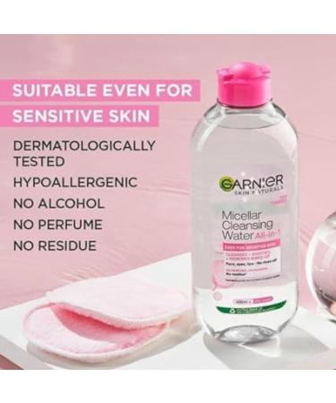 Micellar Cleansing Water - Gentle Makeup Remover & Cleanser for Sensitive Skin | Vegan | Derm Tested | Unisex - Buy Online on GoSupps.com