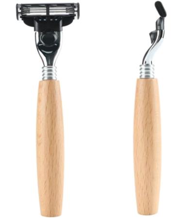 Shop Eco-Friendly Safety Razor with Wood Handle | Reusable Double Edge Shaver for Men & Women - International Shipping Available - Buy Online on GoSupps.com