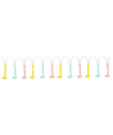 Beaupretty 12 StK children's toothbrush toothbrushes for children toothbrush silicone brush for children toothbrush U-Type Bad Children's tooth cleaner children and toothbrush caricature detergent ABS