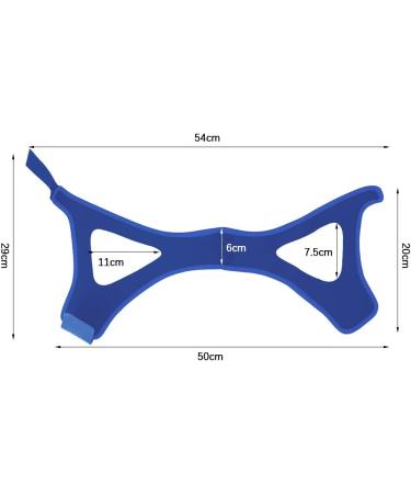 ITODA Anti Snoring Chin Strap for CPAP Users - Breathable & Adjustable Stop Snoring Strap for Men and Women - Less Mouth Breathing - Blue - Buy Online on GoSupps.com