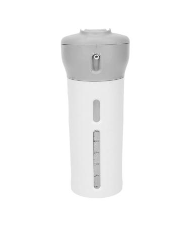 4-in-1 Leak-Proof Travel Bottles - Portable Transparent Dispenser for Shampoo & Conditioner (Gray) | International Shipping Available - Buy Online on GoSupps.com