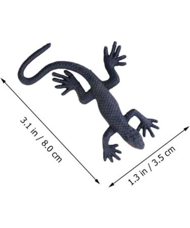 Shop Healeved 10-Pack Halloween Simulation Gecko Toys | Mini Black Gecko Models for April Fools & Creepy Halloween Decor - 3.5x8cm - Buy Online on GoSupps.com