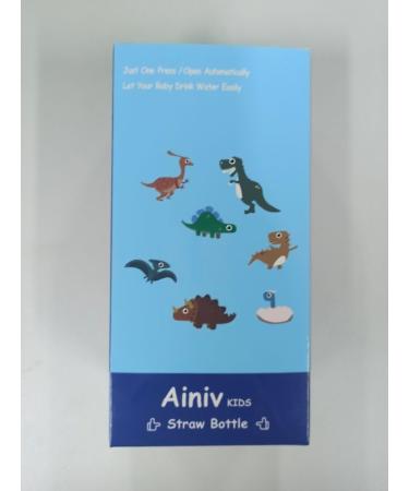 Ainiv Sippy Cup 480ML/16OZ Kids Drink Bottle with Straw - Leak-Proof BPA-Free Red (Cleaning Brush Included) - Buy Online on GoSupps.com
