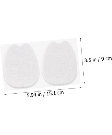 4 Pairs Metatarsal Cushions - Anti-Skid Forefoot Insoles for High Heels | Cut-to-Fit White Felt Pads - Buy Online on GoSupps.com
