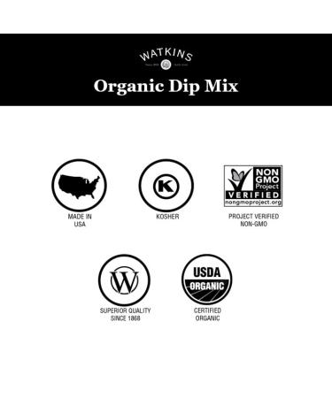 Watkins Organic Gourmet Ranch Dip Mix - 12 Packets of 0.71 oz | International Shipping Available - Buy Online on GoSupps.com