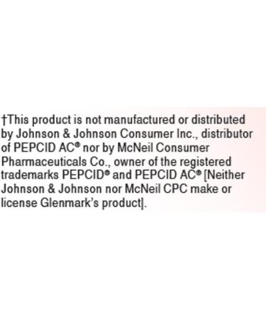 Glenmark Famotidine Tablets 20mg - 200 Count | Maximum Strength Acid Reducer for Heartburn Relief - Buy Online on GoSupps.com