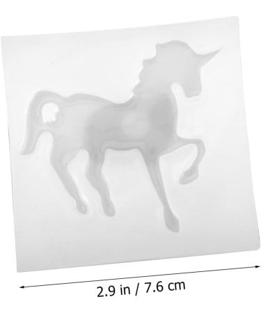 COHEALI 4 Pcs Silicone Mold Fondant Molds Silicone Horse Resin Craft Mold 3d Homemade Supplies Bubble Whitex2pcs 7.6X7.6CMx2pcs - Buy Online on GoSupps.com