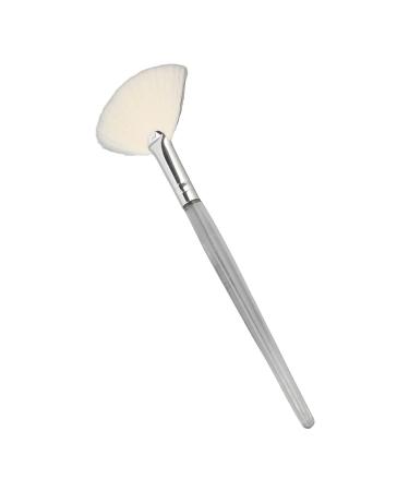 Flat Face Mask Brush - DIY Fan Applicator with Transparent Handle for Powder Masks | Soft Foam Stirring Tool for Salons - Buy Online on GoSupps.com