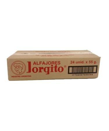 Alfajor Jorgito Negro Dulce de Leche w/ Chocolate Coating Wholesale Bulk Box