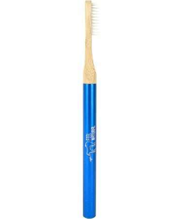 Buy Feel Natural Screwable Aluminum Toothbrush - Soft Blue Eco-Friendly & Durable for International Shipping - Buy Online on GoSupps.com