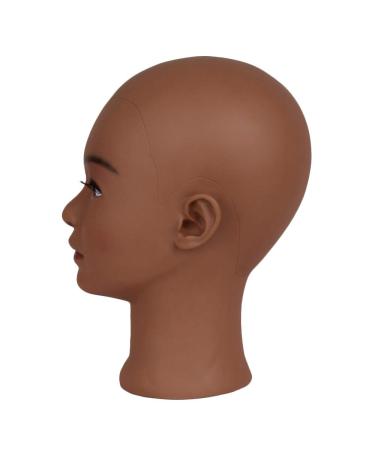 Professional Bald Mannequin Head for Wig Making and Display - Dark Brown - Buy Online on GoSupps.com