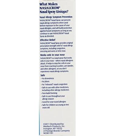 NasalCrom Allergy Symptom Controller Nasal Spray | 200 Sprays | .88 FL OZ - Buy Online on GoSupps.com