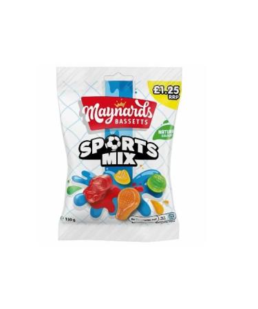 Maynards Bassetts Sports Mix Sweet Bags 12 x 130g