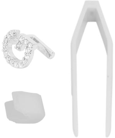 Plated English Letter G Teeth Brace Cosplay Festival Party Hip Hop Teeth Decoration (Silver) - Buy Online on GoSupps.com