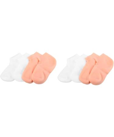 4 Pairs Exfoliating Moisturizing Socks Heel moisturizing Socks Dry feet Socks Heel Socks for Dry Cracked Socks for Foot Overnight Moisture Socks Beauty Socks Girl sebs Women's spa - Buy Online on GoSupps.com