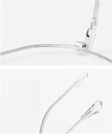 Zhuyiqz Clear Vision Anti-Highlight Reading Glasses | Stylish Round Computer Readers for Men & Women | (+200 C1) - Buy Online on GoSupps.com