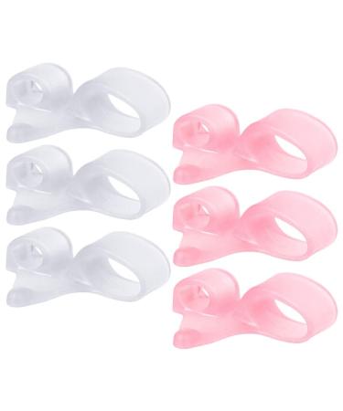 Splint Pedicure Tools Manicure Tools 12pcs Separators Spacers Sebs Bunion Double Hole Separators Reusable Valgus Correctors for Men Pedicure Tools Manicure Tools Gasket As Shown
