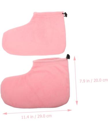 PLAFOPE Housse De Paraffine Pour Pieds 2 Paires Taille Unique Bande lastique Hydratante Soin Des Pieds Th rapie Domicile Couleur Rose Clair Et Gris - Buy Online on GoSupps.com