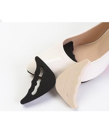 6 Pairs Adjustable Toe Filler Inserts - Reusable Shoe Plug (Black & Beige) for Perfect Fit - Buy Online on GoSupps.com