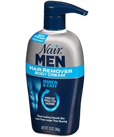 Nair For Men Hair Remover Cream 13 oz - Smooth Skin for Back, Chest, Arms & Legs - Buy Online on GoSupps.com