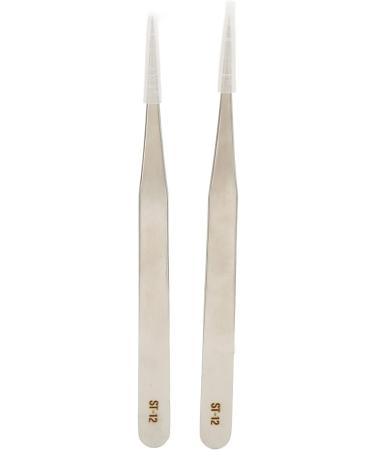 Premium Stainless Steel Fine Tweezers - Durable Portable & Glossed for Precision Control | Ideal for Hearing Aid Adjustment - Buy Online on GoSupps.com