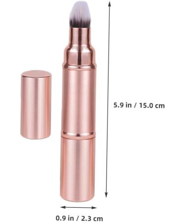 Gogogmee Double-ended Makeup Brush Blush Brush Dual End Makeup Brush Foundation Brush Powder Brush Cosmetics Brush Blending Brush Blusher Brush Women Makeup Tool Loose Powder Makeup Sponge - Buy Online on GoSupps.com