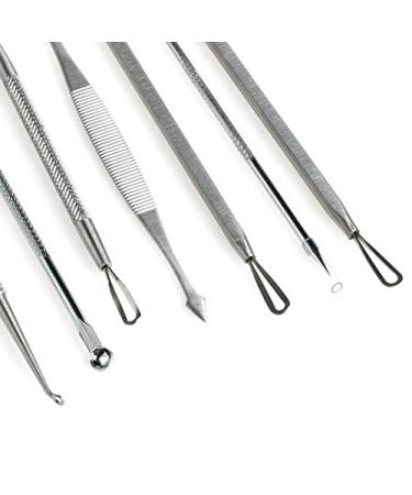 Blackhead and Pimple Remover Kit - 7 Surgical Extractor Tools for Acne Treatment and Blemish Removal - Buy Online on GoSupps.com