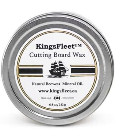 KingsFleet - Cutting Board Wax | 6.4oz | Conditioner - Canadian Made - Food Safe - Simple and Effective Ingredients 6.4 ounces - Buy Online on GoSupps.com