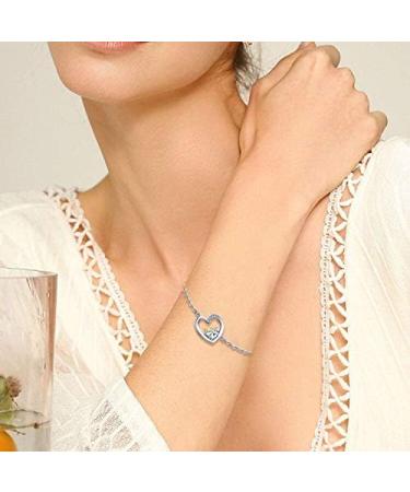 CHENGHONG Animal Women's Bracelet 925 Silver Adjustable Lucky Panda Elephants Cat Cow Dolphin Bracelets Anklet for Girl Kids Daughter Friends Dog Bracelet 2 - Buy Online on GoSupps.com