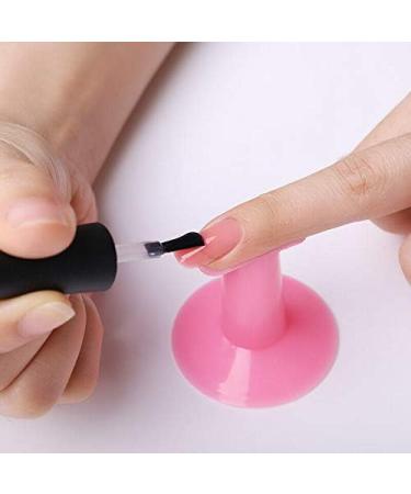Jalzdieod Fixed Nail Art Finger Stand Support Rest Holder Manicure Painting Drawing Tool Pink - Buy Online on GoSupps.com