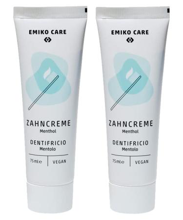 Emiko Care - Toothpaste - Menthol - 2x75 ml
