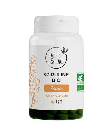 Concentration & Anti-Fatigue - Ecocert Certified Organic Spirulina - Tonus - 100 capsules - 2 months cure - Belle & Bio Food Supplement - Made in France