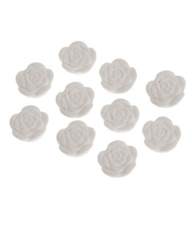 F Fityle 10 Pieces Fragrance Stone Aromatic Essential Oil Room Fragrance Stone White