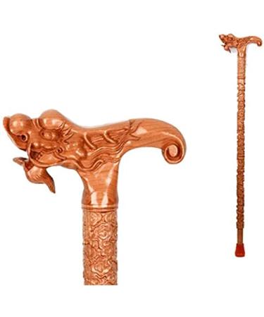 Wooden Walking Stick Solid Cane Wooden Cane Solid Wood Crutch Mahogany Walker Old Man Walking Stick Men Ladies Seniors are Available Gifts for The Elderly