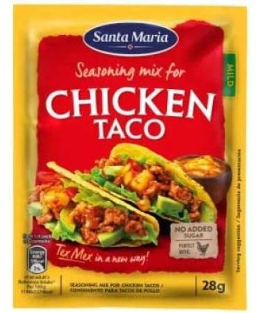  Santa Maria Santa Maria Tex Mex Sweet Chicken Spice Blend 28g - A mix of tacos specially developed for chicken with a taste of oregano sweet chilli garlic and cumin - Buy Online on GoSupps.com