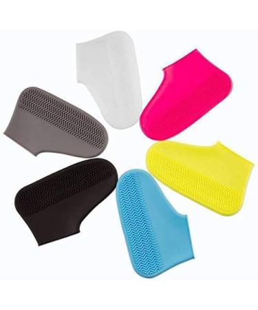 Waterproof Silicone Shoe Cover Unisex Rain Boots Overshoes - Medium Black - Buy Online on GoSupps.com