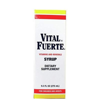 Vital Fuerte Vitamins and Minerals Antioxidant Dietary Supplement to Support a Healthy Lifestyle for Children and Adults Syrup 9.3 Fl Oz Bottle.