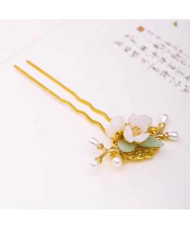LALAFINA Flower Pearl Hairpin Asian Hair Bridal Hair Clip Flower Hair Accessories Tiara for Bride Wedding Chignon Pin Hair Accessories for Chinese Hair Clip Tool Alloy Miss Manual - Buy Online on GoSupps.com