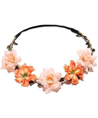 6 Daisy Blumen Herring Band Hairband - Adjustable Elastic Wedding Crown for Women & Girls | Perfect for Parties & Beach Events - Buy Online on GoSupps.com