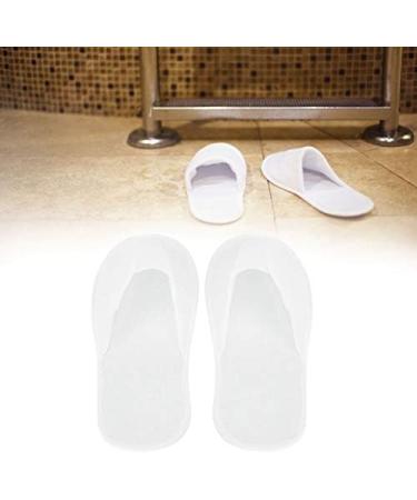 Lyrlody 50 Pairs Disposable House Shoes - Comfortable Unisex Slippers for Home Spa Hotel & Parties - 3mm Fleece White Board - Buy Online on GoSupps.com