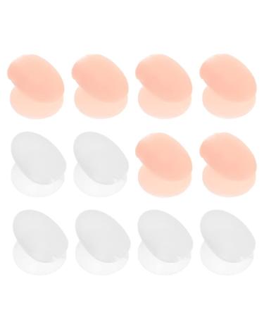 FRCOLOR 12pcs Lip Brush Cover Lip Brush Caps Small Makeup Brush Cover Cosmetic Guards Makeup Brush Holder Lip Brush Anti Lost Cover Travel Make up Lip Mask 1.5X1X1.1CM Assorted Color 1
