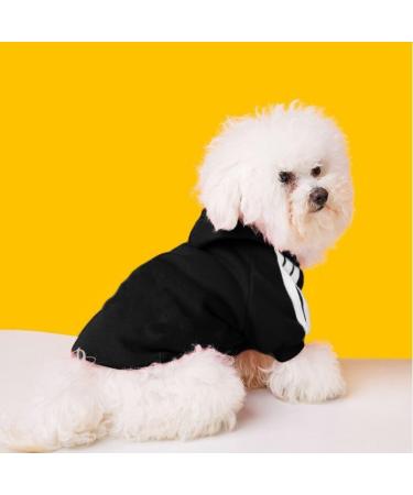 Ducomi Dog Sweater with Hood - Warm & Soft Single-Colored XS Black Clothing for All Breeds - Buy Online on GoSupps.com