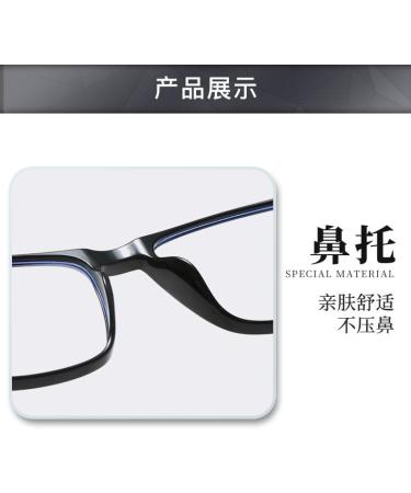 Tr90 Square Frame Blue Light Blocking Glasses - Anti UV Computer & Reading Glasses for Men & Women - Stylish Gray 54mm - Buy Online on GoSupps.com