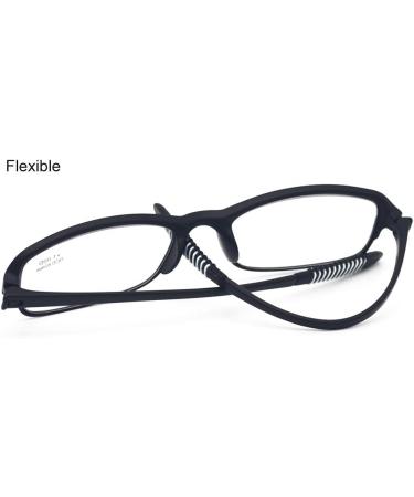 Buy Computer Blue Light Blocking Reading Glasses - Flexible Lightweight UV Protection - Anti Eyestrain for Men & Women - 2 Black & 2 Gray 2.0x - Buy Online on GoSupps.com