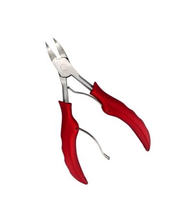 Healeved 1pc Nail Clippers Nail Trimmer Nail Implements Nails Tools Bejeweled Kit Toenail Podiatrist Nail Jewelry Kit Toenail Clipper Red Stainless Steel Manicure Nail File 13.8x6.8cm