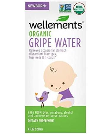 Wellements Organic Gripe Water  4 Fl Oz  Eases Baby's Stomach Discomfort and Gas  Free From Dyes  Parabens  Preservatives Gripe Water-1 Pack - Buy Online on GoSupps.com