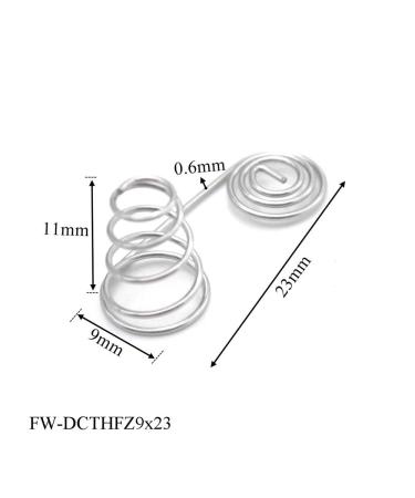 5pcs AAA to AA Battery Conversion Springs - Nickel Wire Coil Compression Plates | Size 9x23-A - Buy Online on GoSupps.com